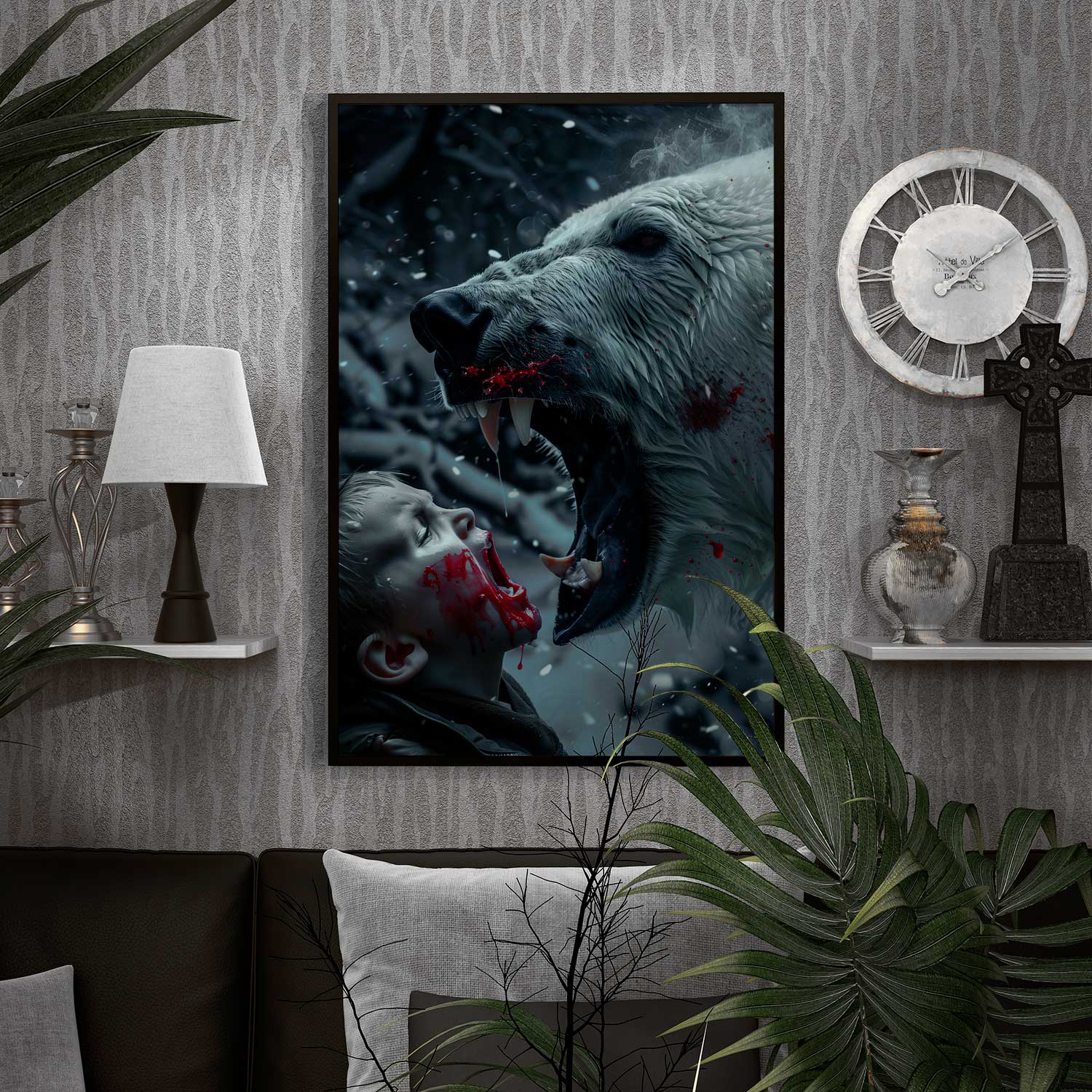 Polar bear horror poster