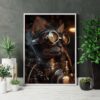 steampunk kitten poster