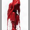 Red ninja poster