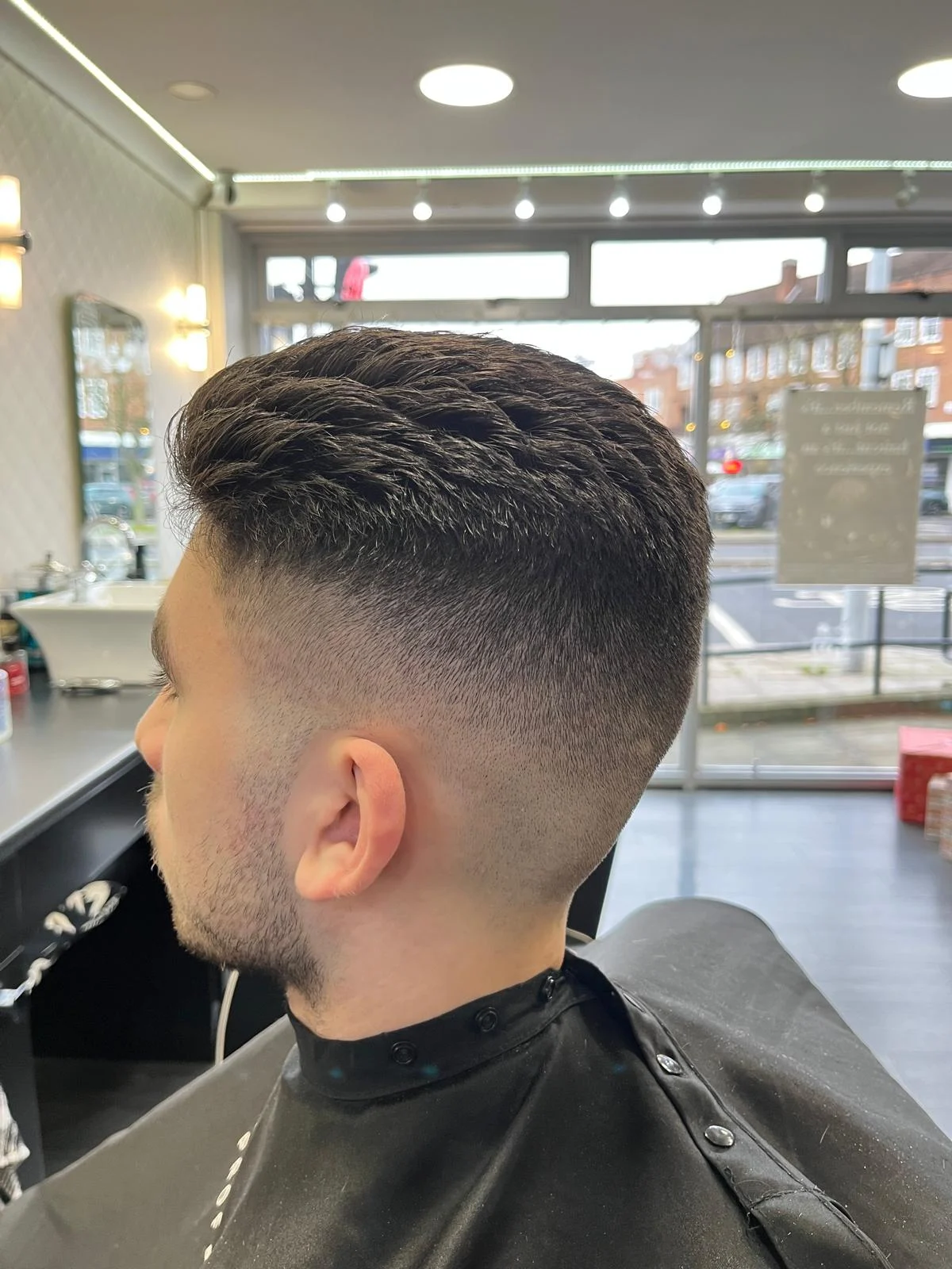 mens shaved haircut