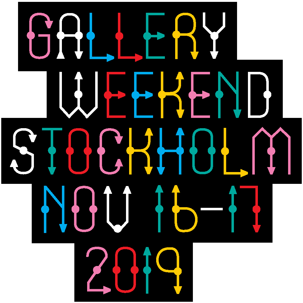 Stockholm Gallery Weekend 16-17 Nov 2019. Read more here: http://gallery-weekend-stockholm.com/