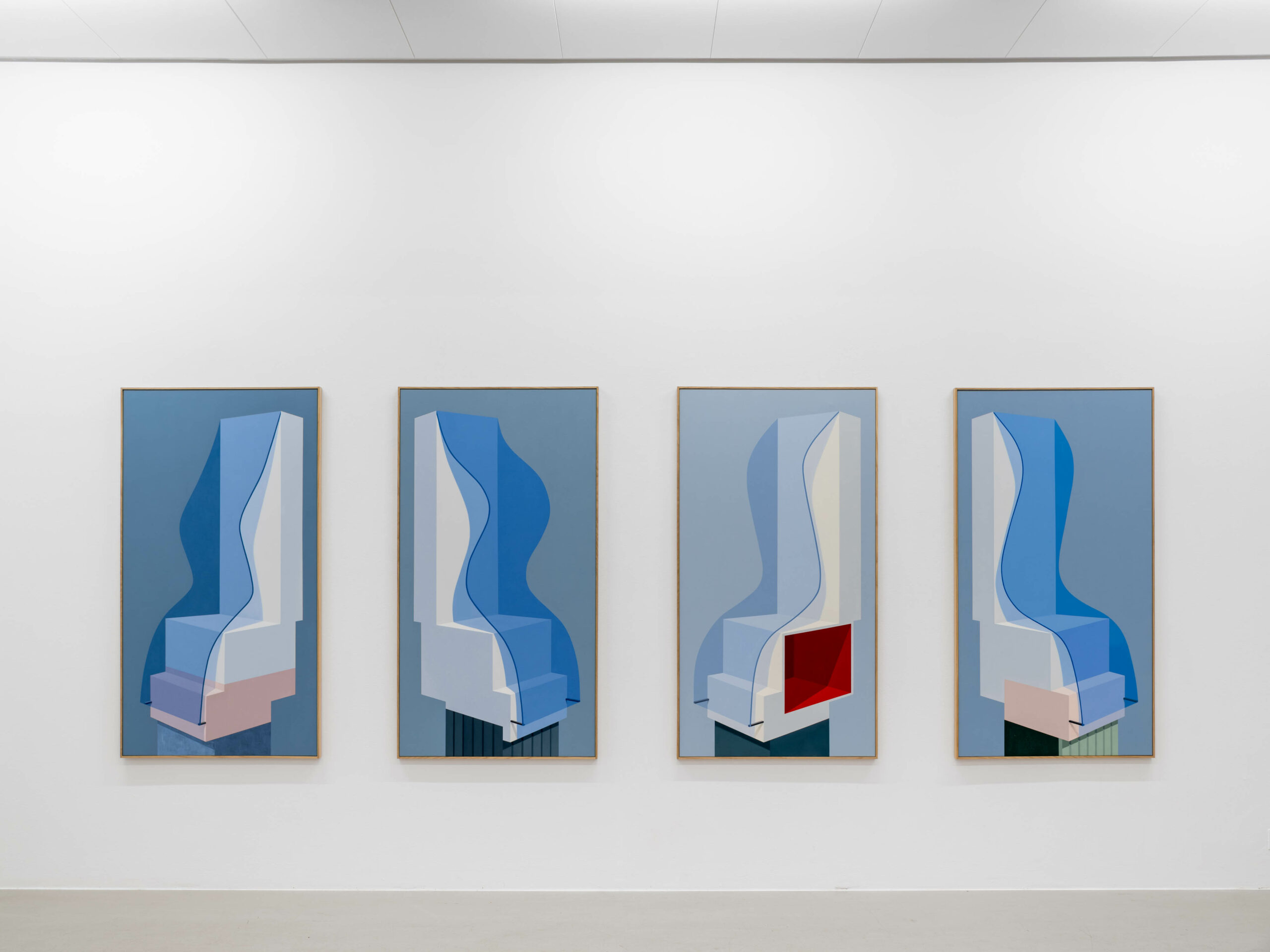 Installation view, Elin Odentia, The Waves, 2020, Cecilia Hillström Gallery. Photo: Jean-Baptiste Béranger  