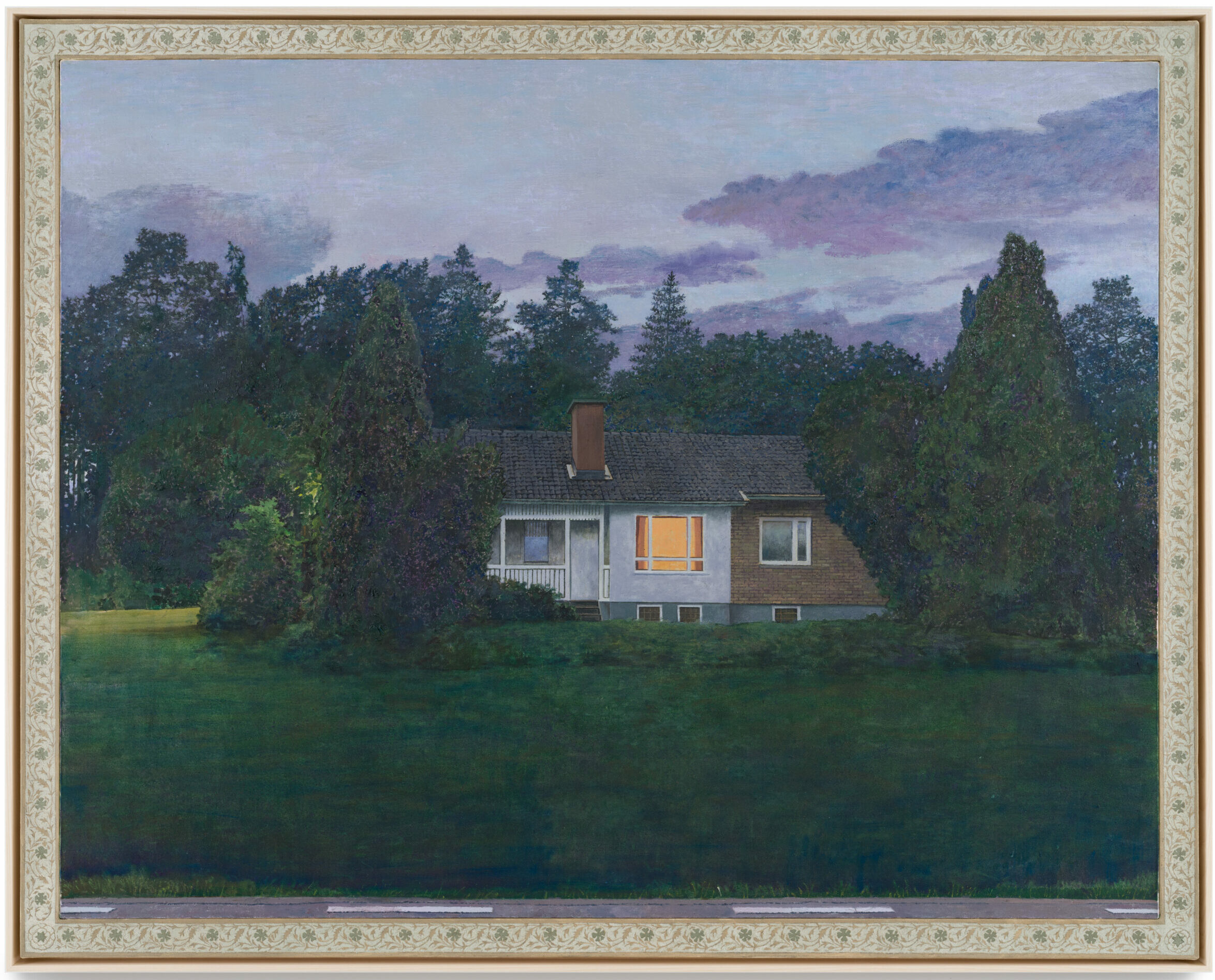 Leif Engström, Drömmens skepp, 2021, oil and acrylics on canvas, ash wood frame, 111 x 139 cm