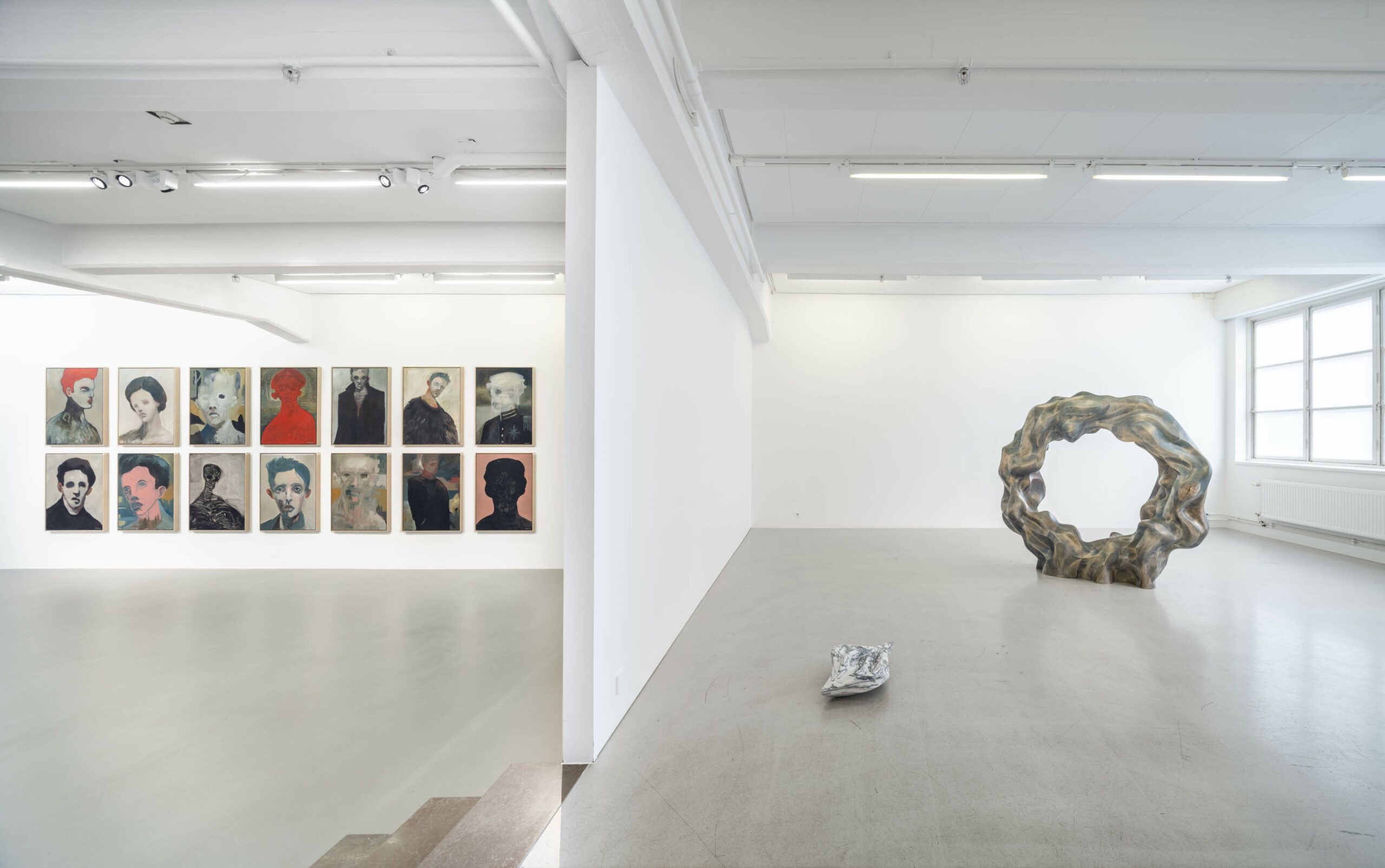 Installation view, Samaneh Reyhani, Kaboud, 2021, Cecilia Hillström Gallery. Photo: Jean-Baptiste Béranger