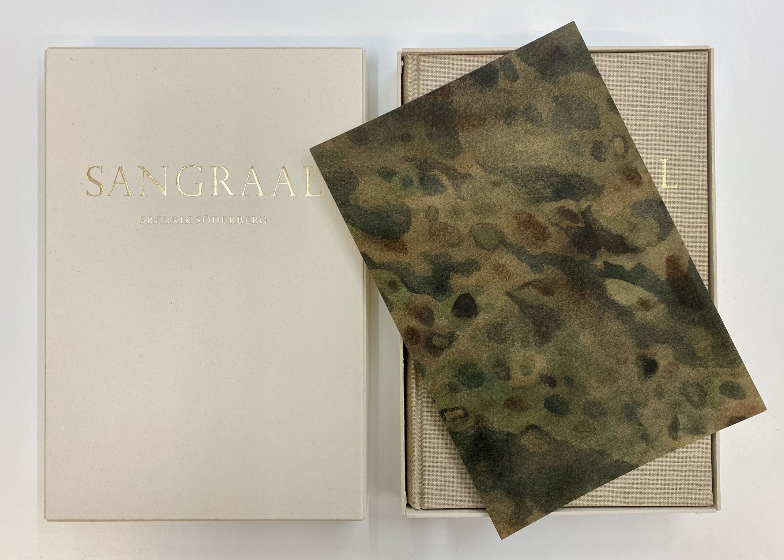 Fredrik Söderberg, Sangraal, 2022, deluxe edition of book with unique watercolour painting, edition of 25, 22 x 15 cm