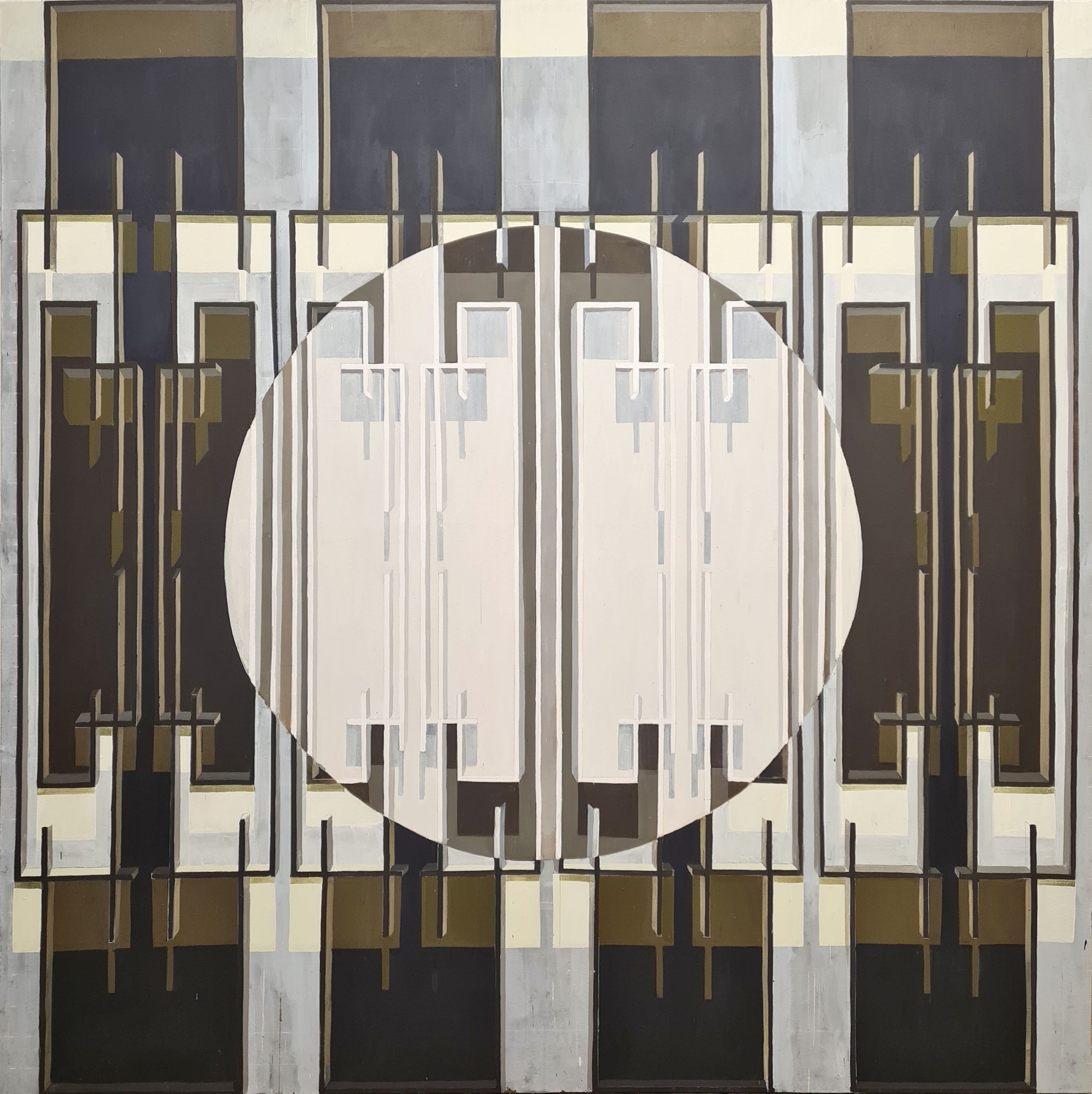 Linnea Rygaard, It, 2022, acrylics on canvas, 180 x 180 cm