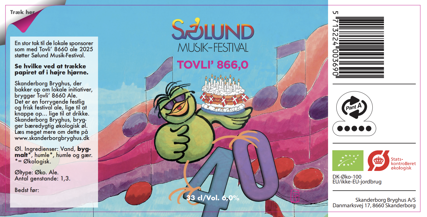 Tovli 8660 label