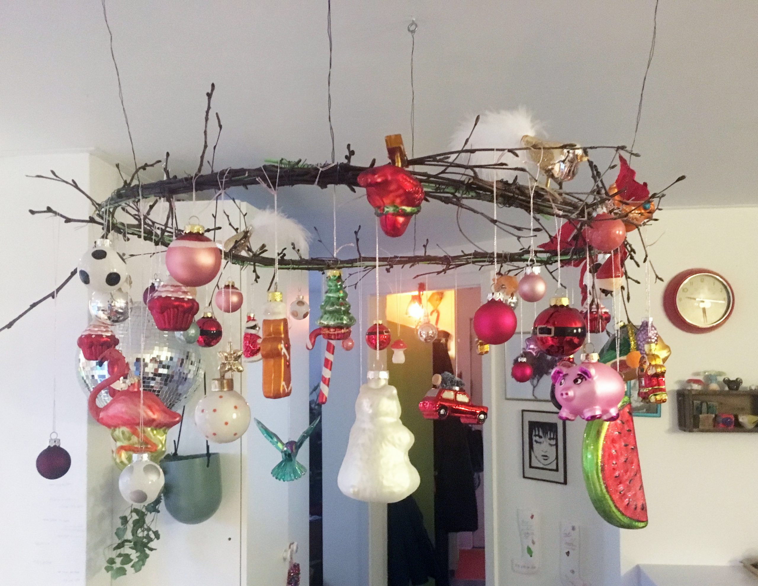 Getting in the christmas bling spirit – hanging baubles DIY ...