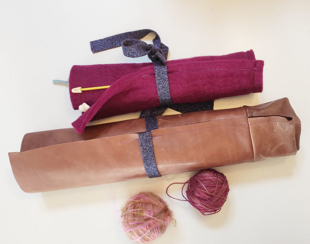 DIY knitting needle case