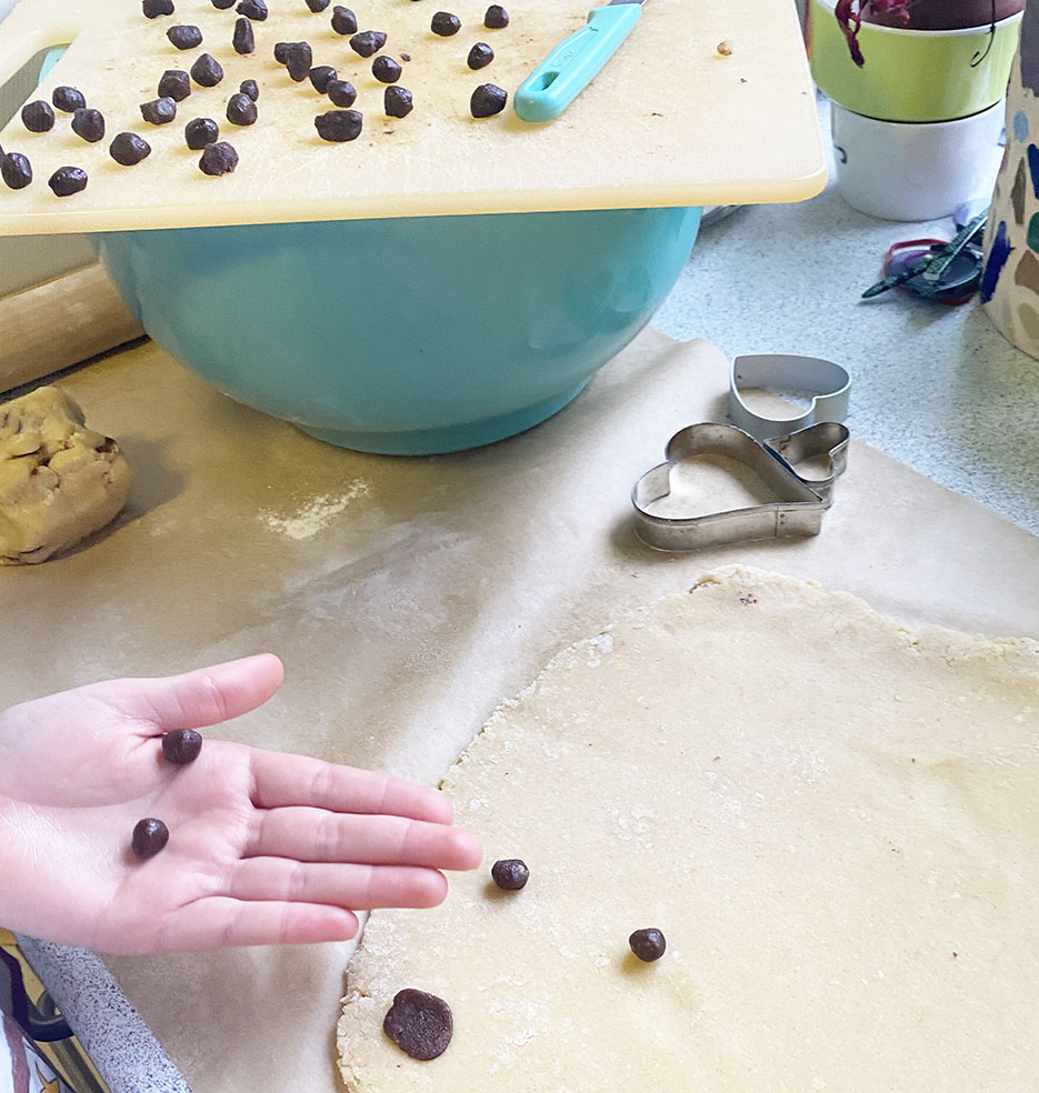 Christmas cookies with dots