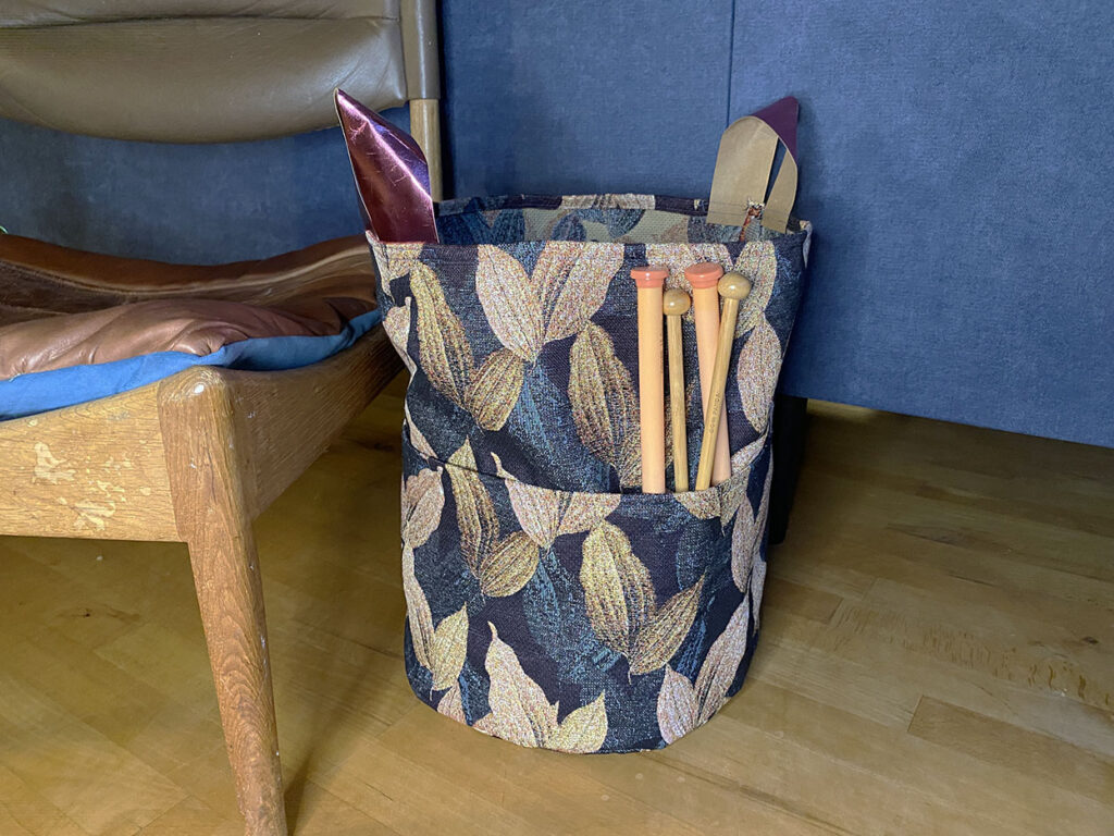 Yarn fabric basket DIY