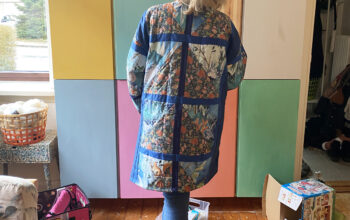 Simple no-pattern quilt coat