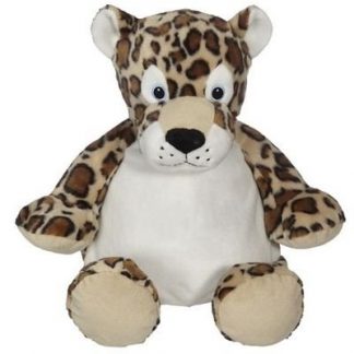 11099 bamse leopard til broderi brun Skovtex