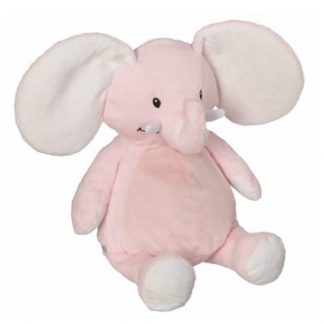 21090 bamse elefant til broderi lyserød Skovtex