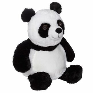 81094 bamse panda til broderi sort hvid Skovtex