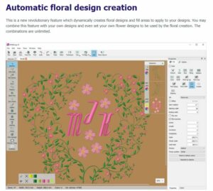 Drawing XI pro broderiblomst Skovtex