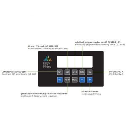 Lyskasse DLS v8 L med LED lys control