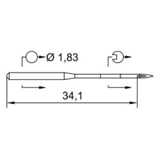 Schmetz UY 180 GS Canu 2305 1 Skovtex.dk