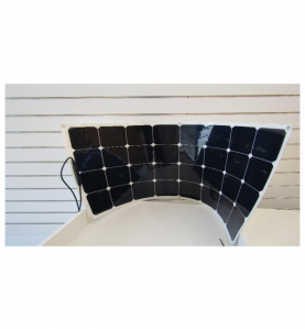 100 watt flexibelt solcellepanel komplett pakke