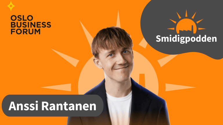 99: Eksperimentering og effektivitet med kunstig intelligens (AI) med keynote speaker Anssi Rantanen på OBF