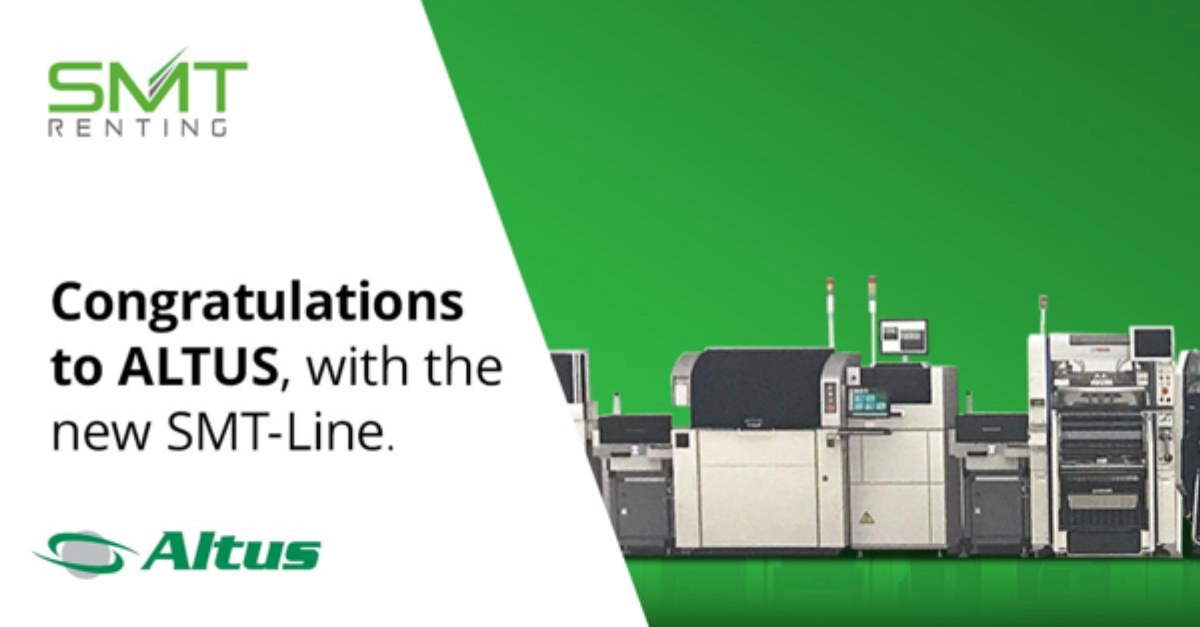 new deal with Altus for their second new complete SMT line