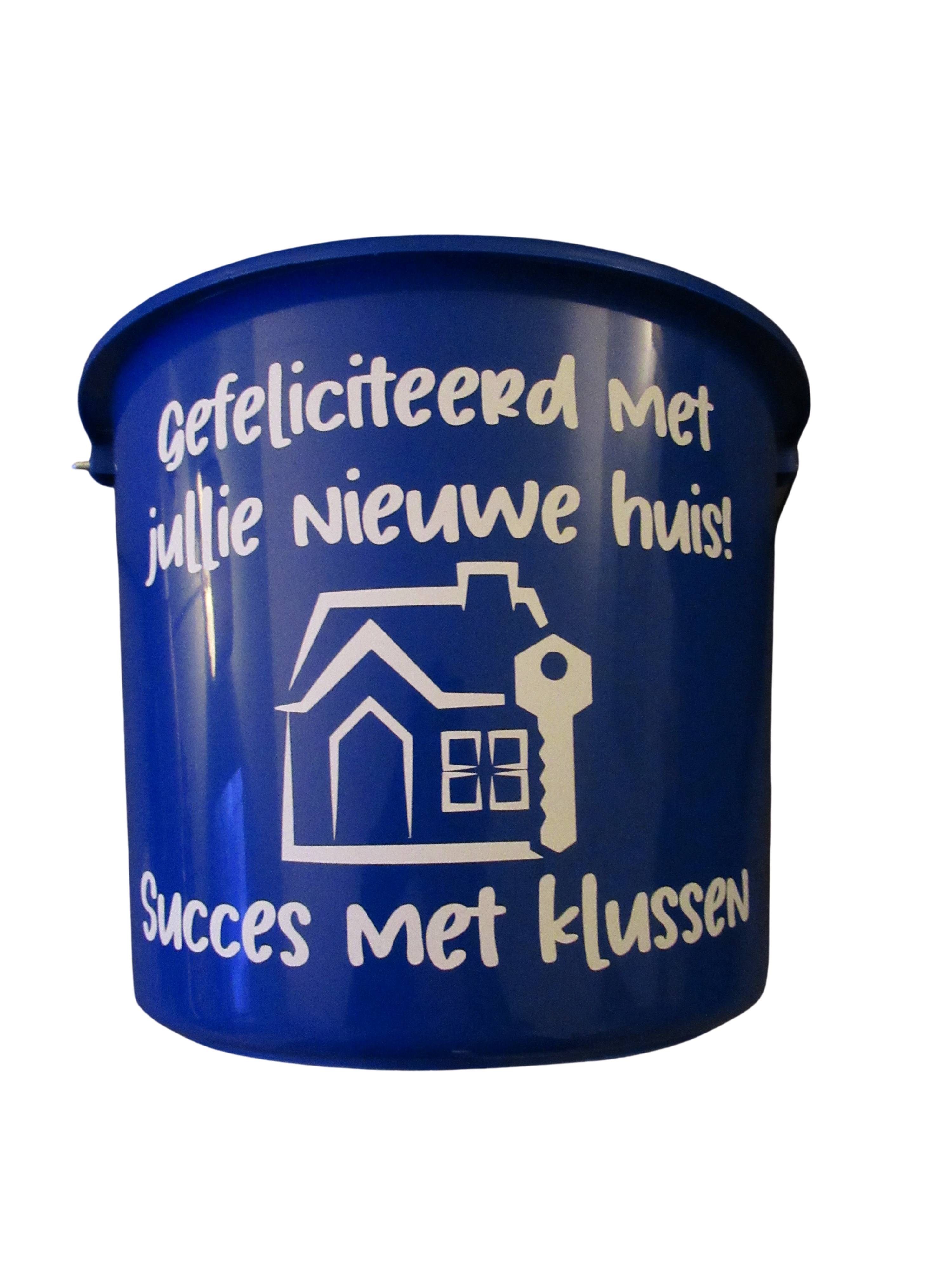 Gefeliciteerd nieuwe huis klussen blauw