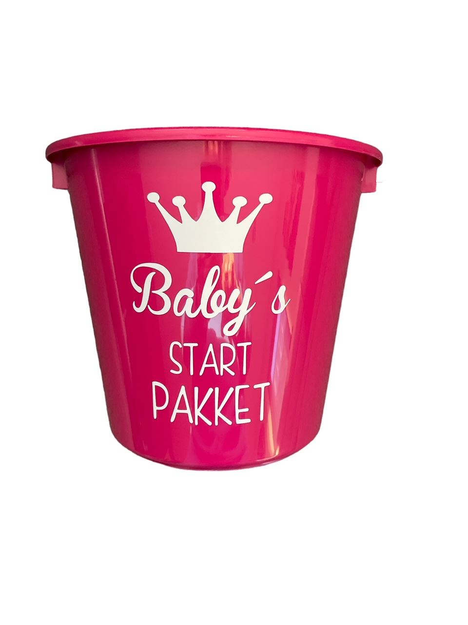 Baby's Start Pakket (kleine roze emmer)