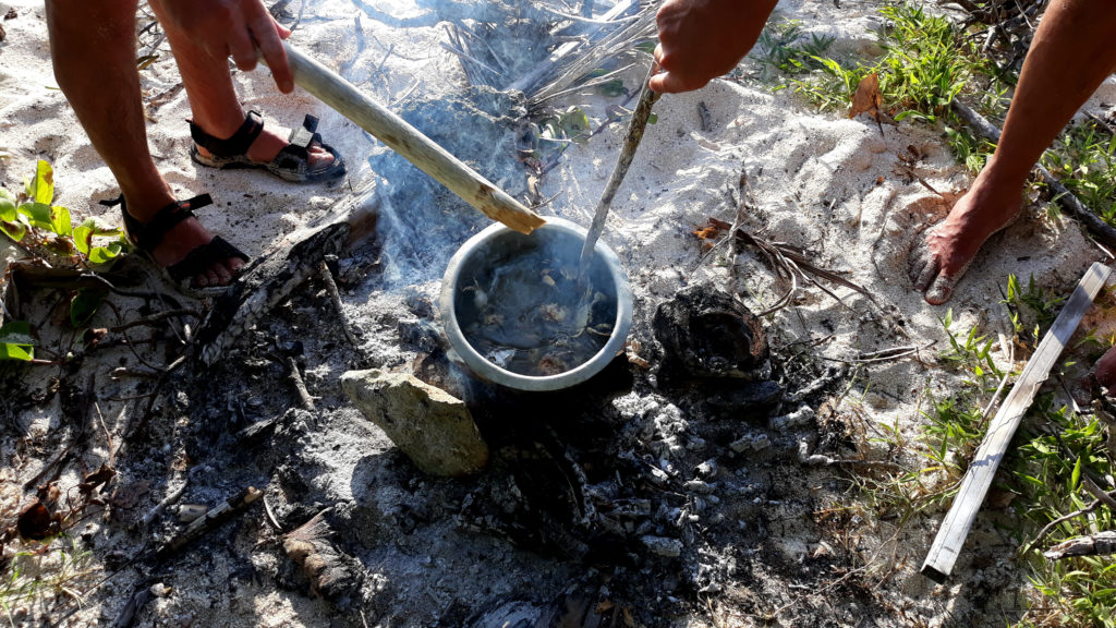 Cooking on a desert island