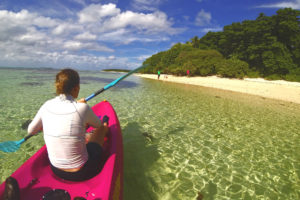 desert island kayaking