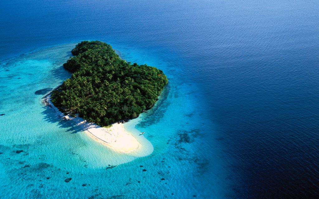 Tonga desert island