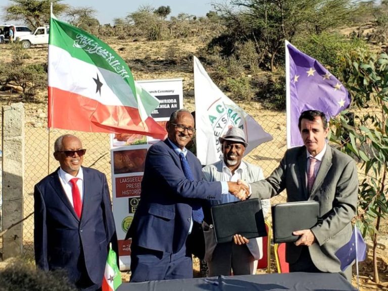 The European Union and the Hargeysa Cultural Center join hands to protect the Laasgeel cave paintings