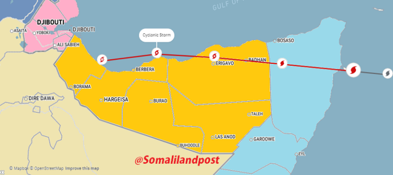 Somaliland: Duufaan Xooggan oo ku Wajahan iyo Shacabka Deegaamada ay ku beegan tahay oo digniin loo jeediyey