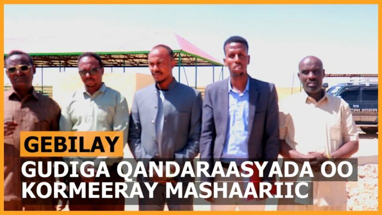 Guddiga Qandaraasyada Qaranka oo kormeeray Mashaariic Xukuumaddu ka hirgelisay Gobolka Gabiley