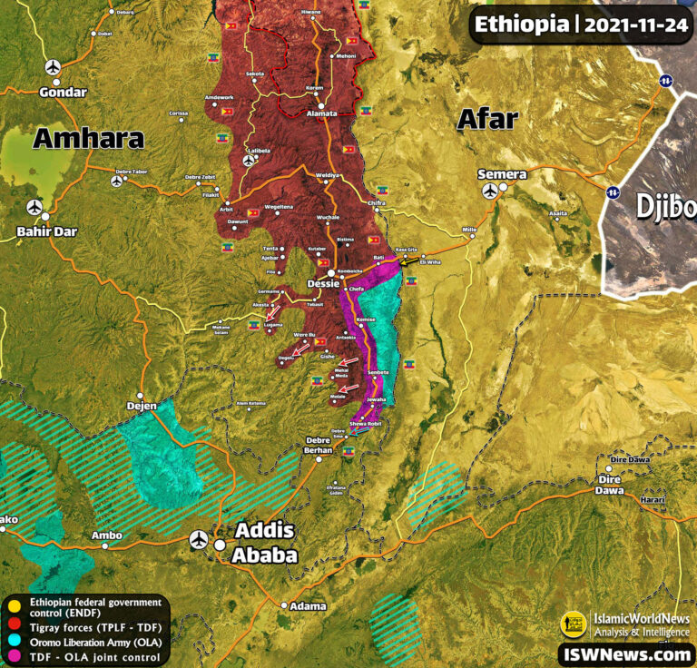 Wararkii u dambeeyey Dagaallada Ethiopia oo Dowladdu Guulo ka sheegatay +(Khariiradda Dagaalka)