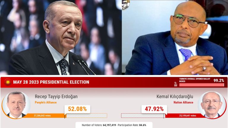 Recep Dayyib Erdogan oo mar kale loo Doortay Madaxweynaha Turkiye iyo Xukuumadda Somaliland Oo Hambalyo U Dirtay