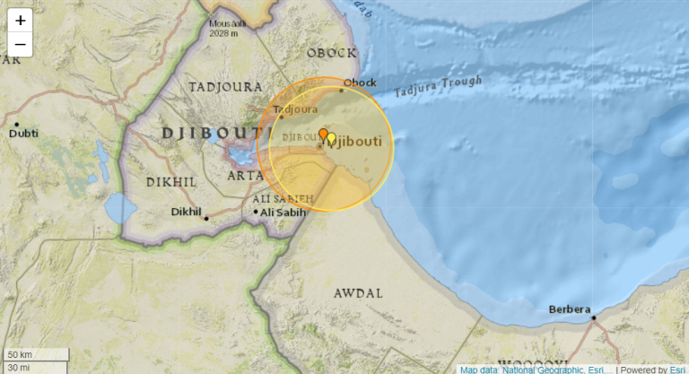 Wararkii u dambeeyey Dhulgariir Ku Dhuftay iyo Roobab Fatahaado sababay Oo Ka Da’ay Djibouti