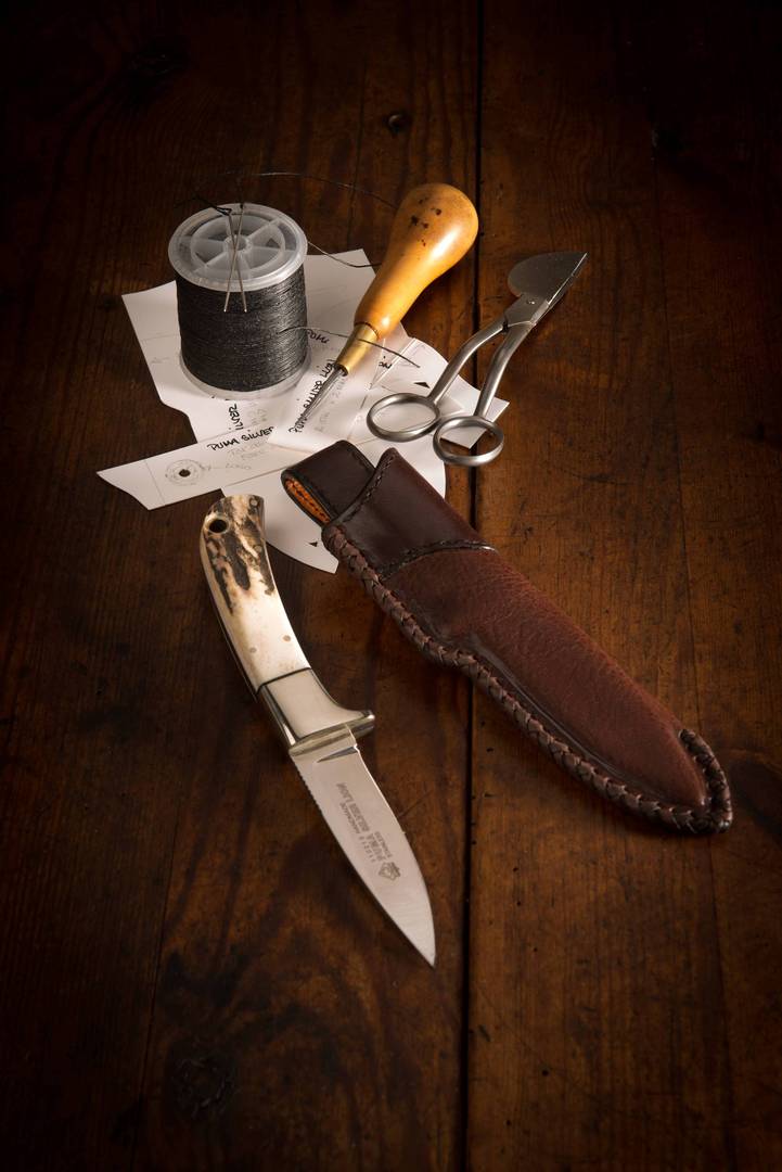 Hunting folding knife blade: Buck folding knife, limited edition - Klavs  Graae | Soul Of Leather