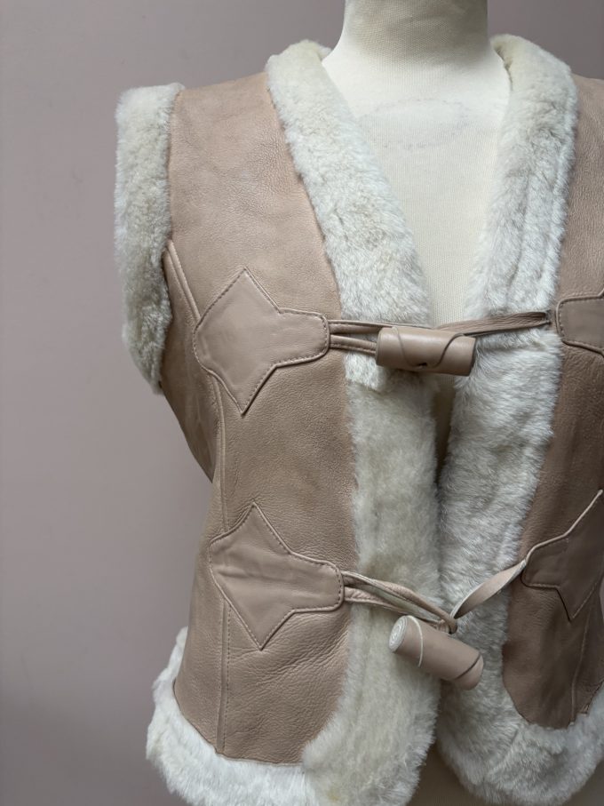 Beautiful Manoush shearling gilet size 10/12