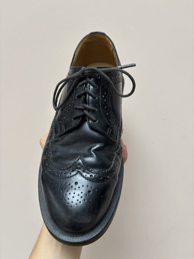 Fab black leather Doc Marten brogues size UK5