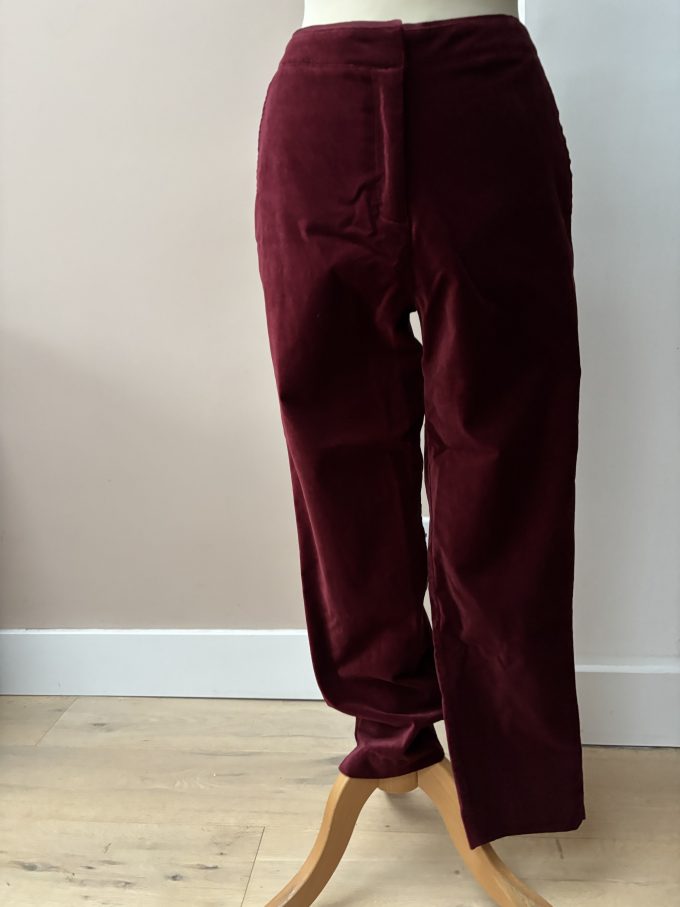 Gorgeous maroon velvet trousers size 12