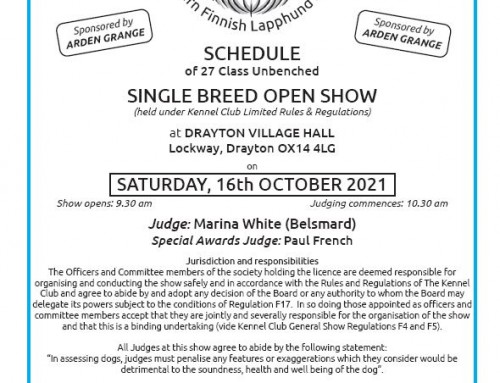 Open Show – entries now open