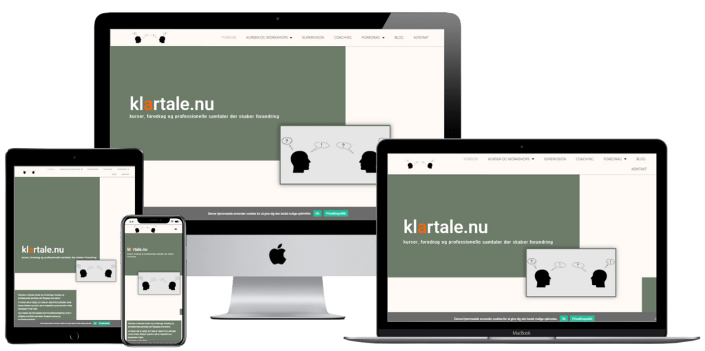 klartale.nu - design