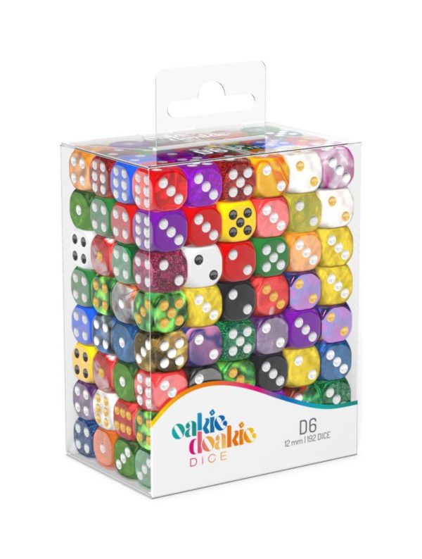 Oakie Doakie Dice D6 Dice Retail Pack 12 mm Mixed