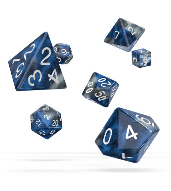 Oakie Doakie Dice RPG Set Gemidice - Liquid Steel