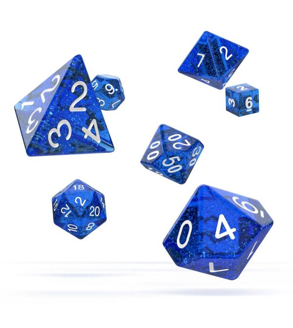 Oakie Doakie Dice RPG Set Speckled - Blue