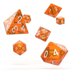 Oakie Doakie Dice RPG Set Translucent - Orange