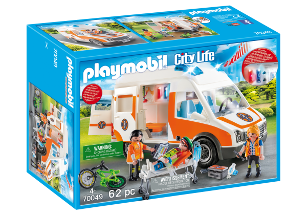 Playmobil Ambulance with Flashing Lights