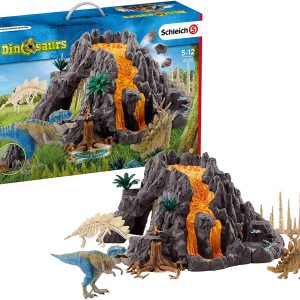 Schleich Giant Volcano With T-Rex