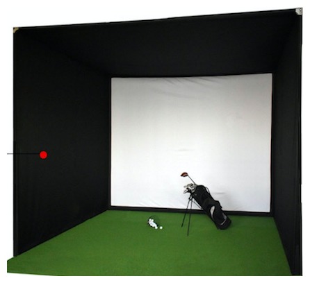 Spelbord Golfsimulator Box Custom 282x242x172 cm
