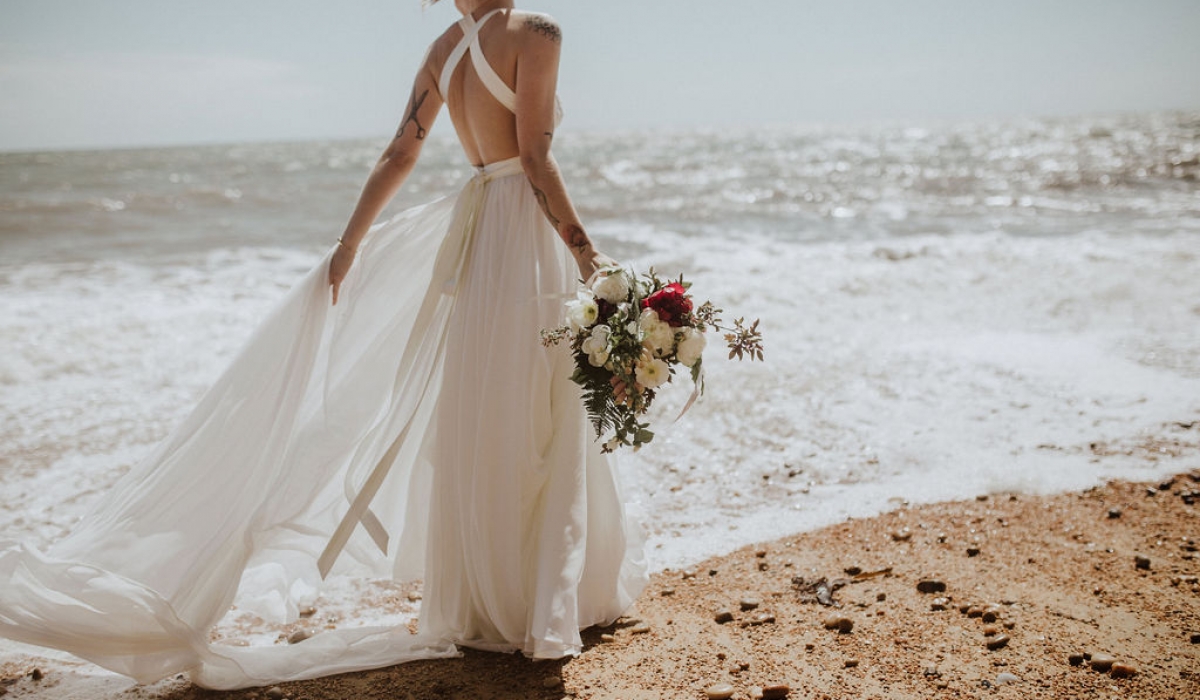 dorset bride with tattoos